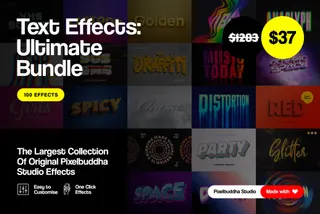 Ultimate Photoshop Text Effects Bundle
