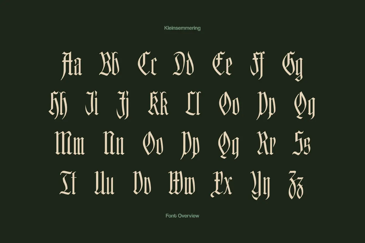 Hofstaetten German Gothic Font Family