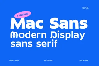 Mac Sans – Modern Display Sans Serif Font