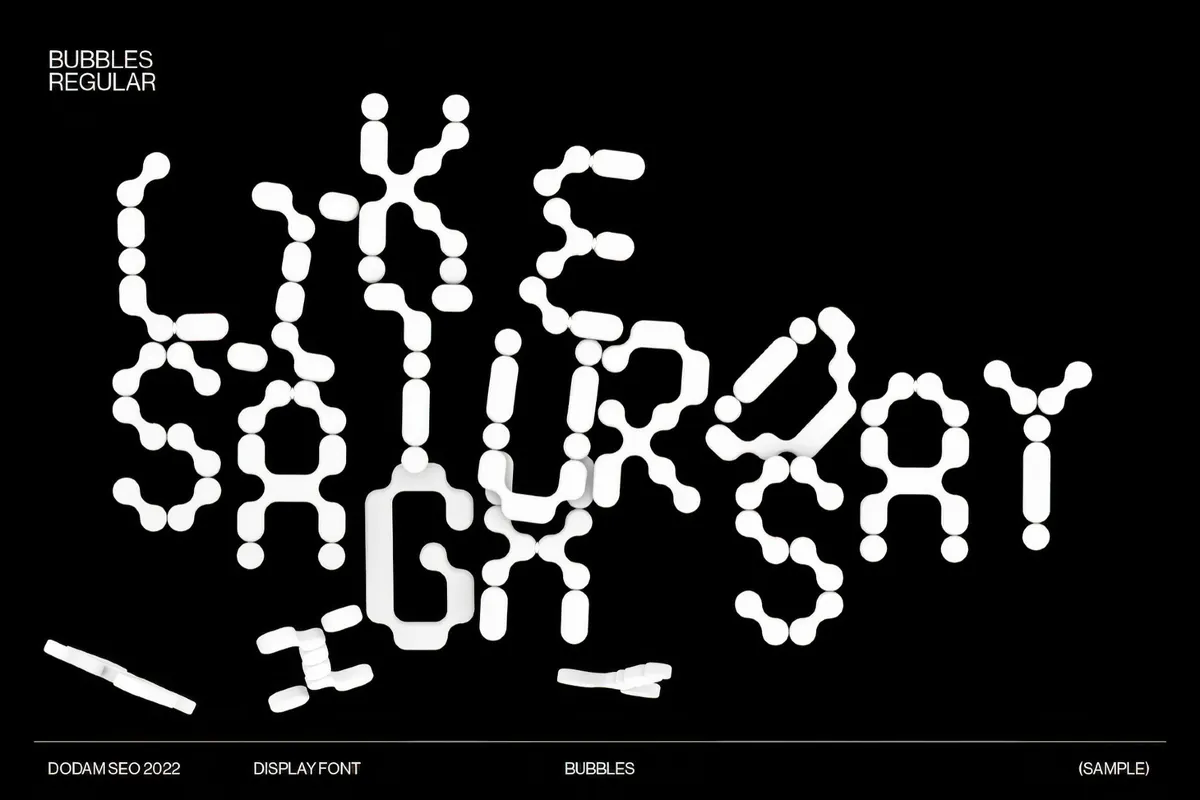 Bubbles | Free Bubble Font