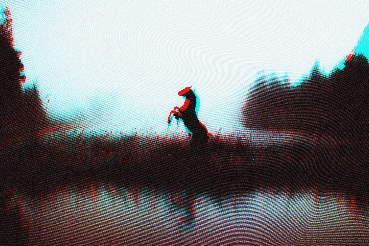 Glitch Screen Photo Effect