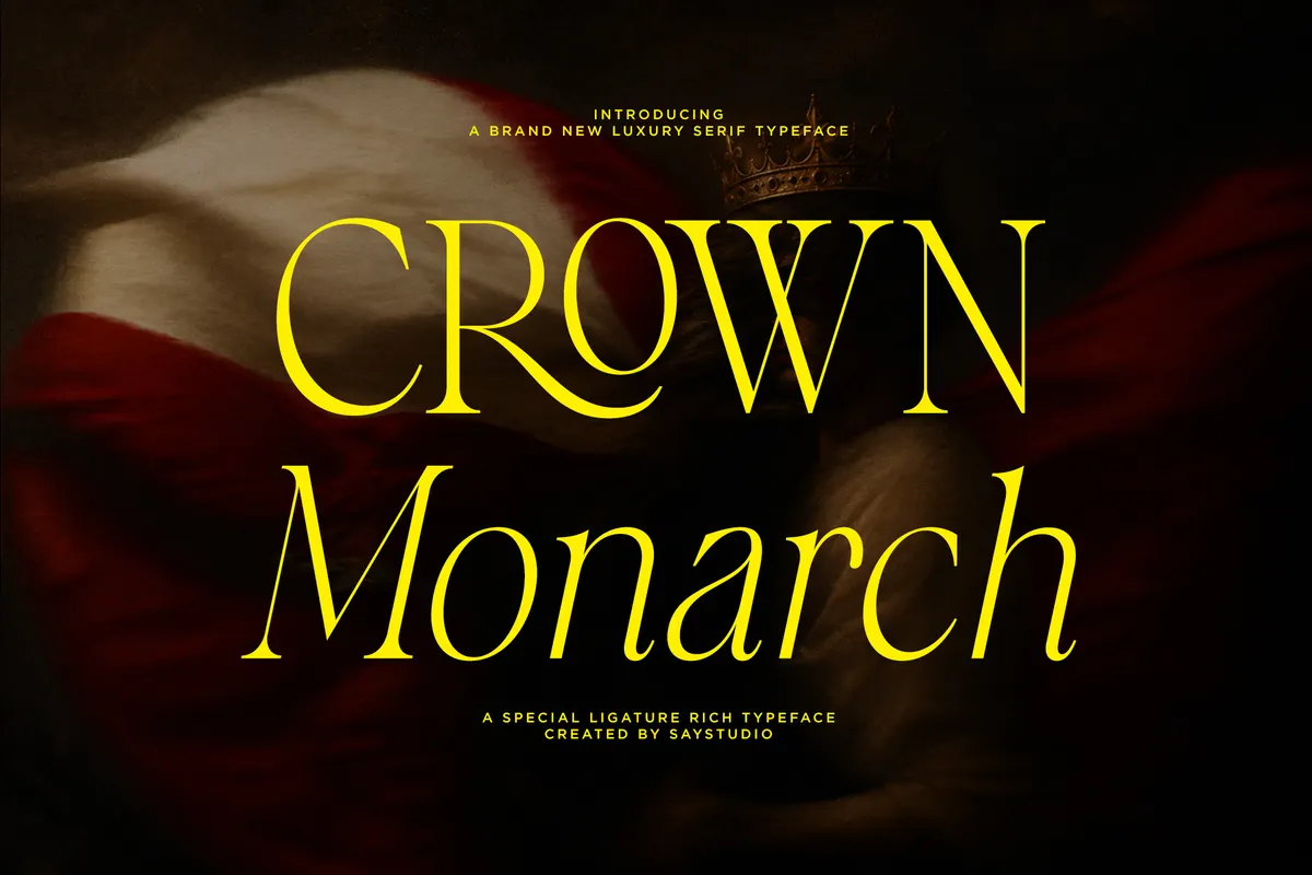 Crown Monarch - Luxury Serif Display Font