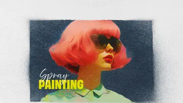 Graffiti Spray Painting Photo Effect