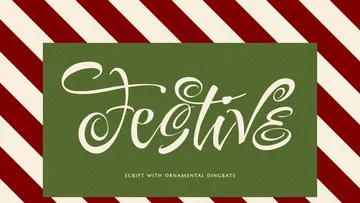 Festive — Free Script Font with Ornaments