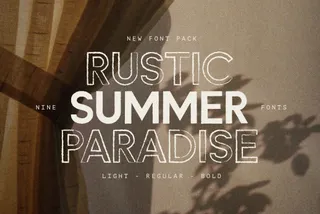 Rustic Summer Paradise Font Family