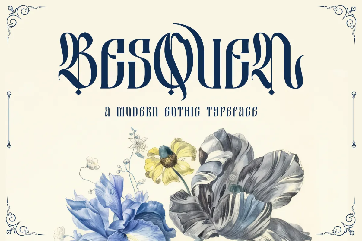Besquen - Modern Blackletter Font