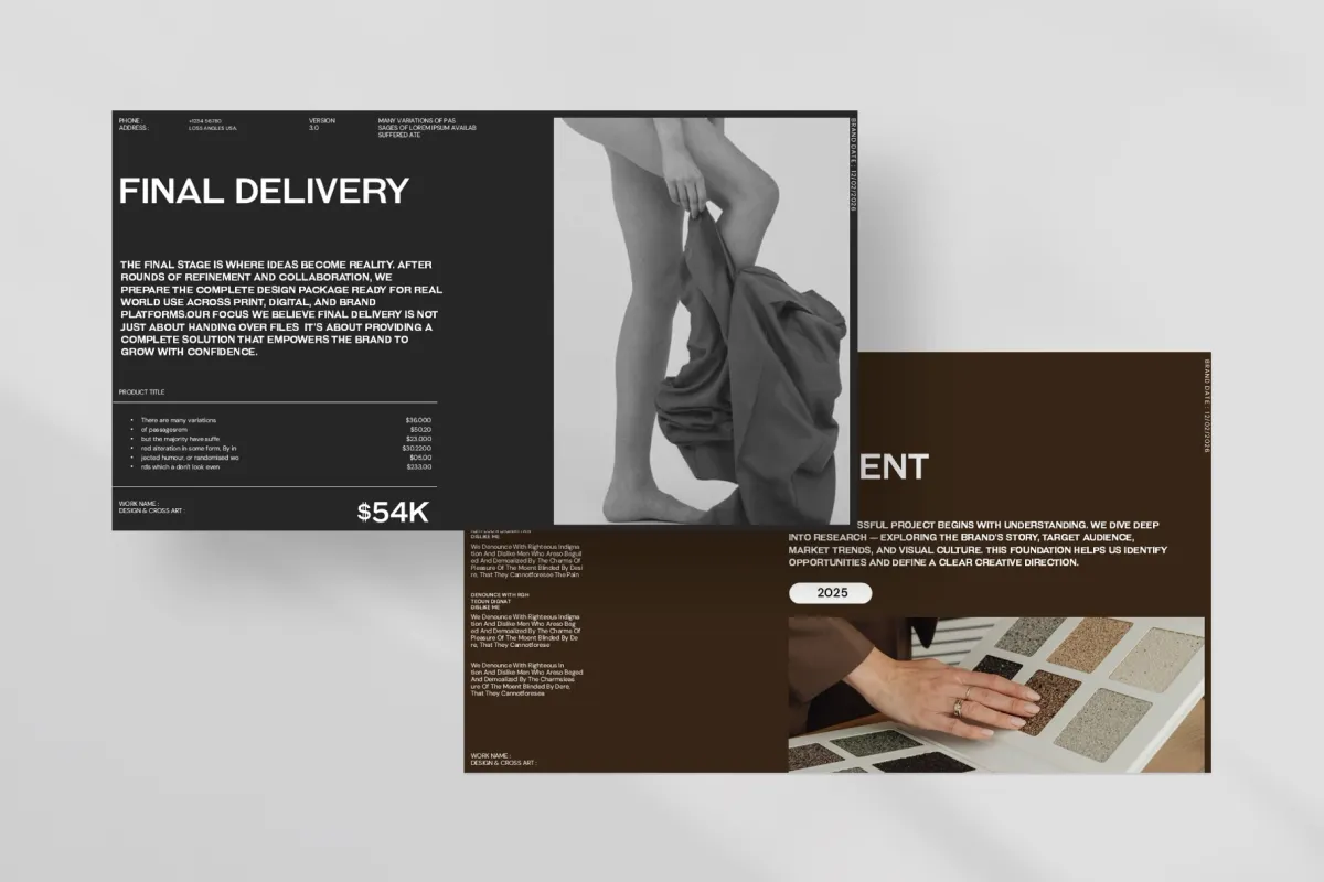 Design & Cross Art Presentation Template