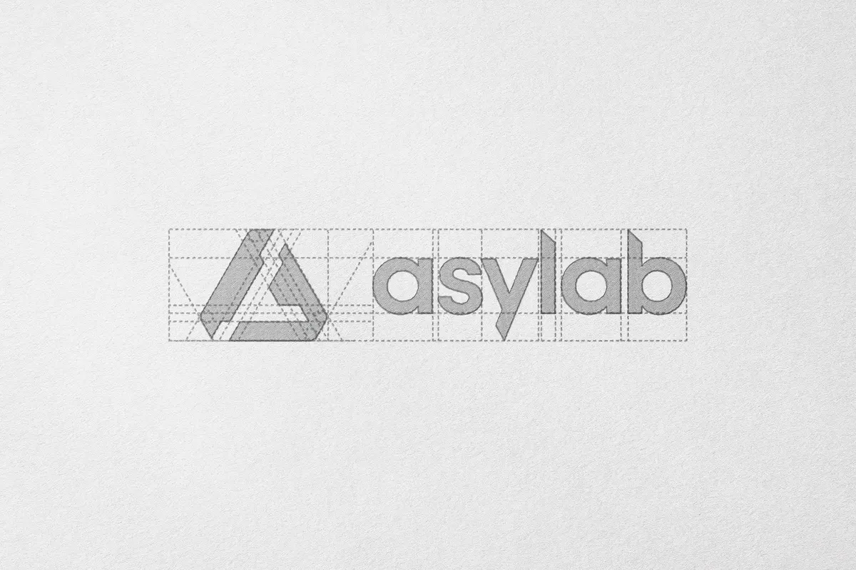 Blueprint-Style Logo Mockup