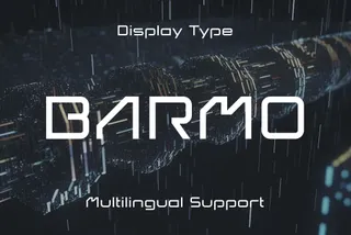 Barmo Futuristic Tech Font