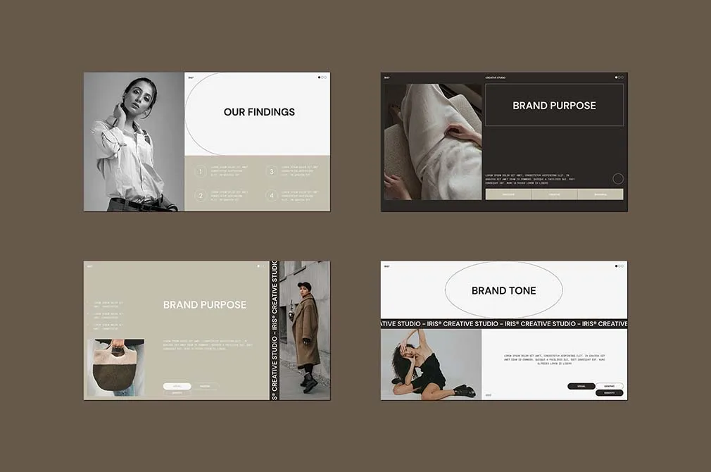 Iris Brand Strategy — PowerPoint Template
