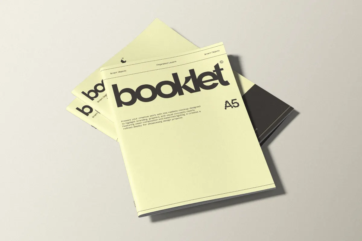 A5 Booklet Mockup