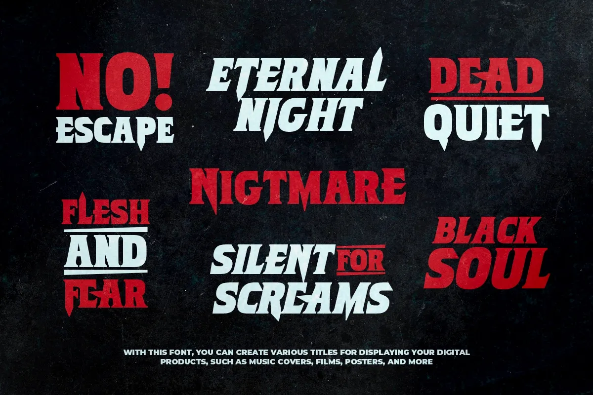 Burn to Death - Terrific Horror Font