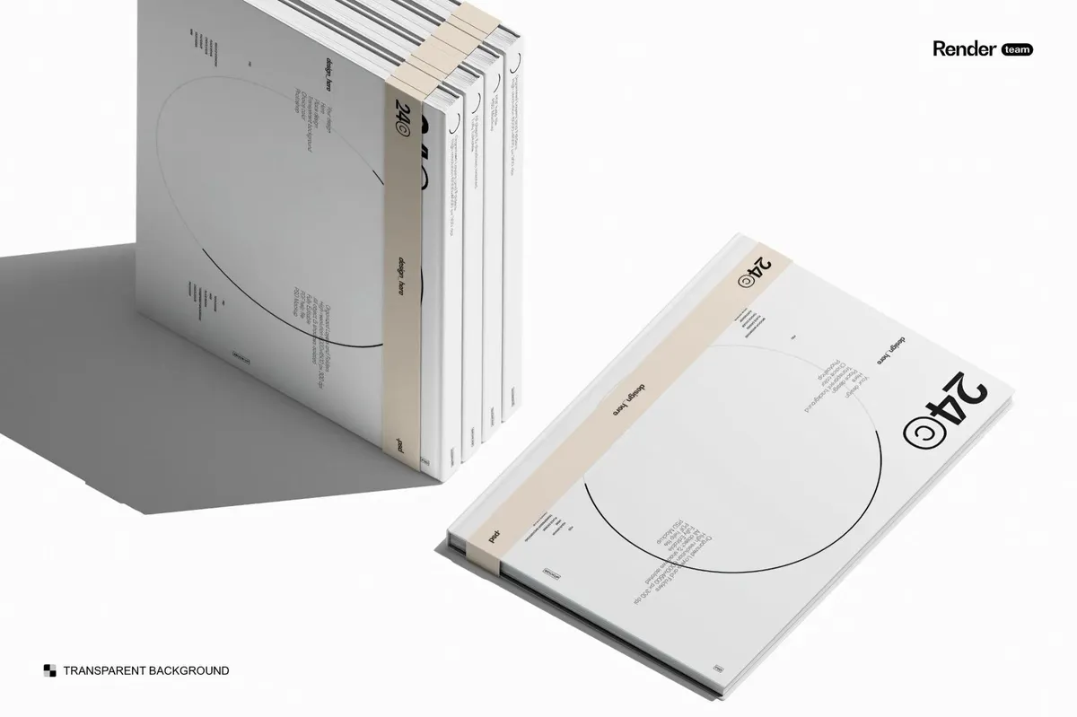 Hardcover Book Mockups Collection