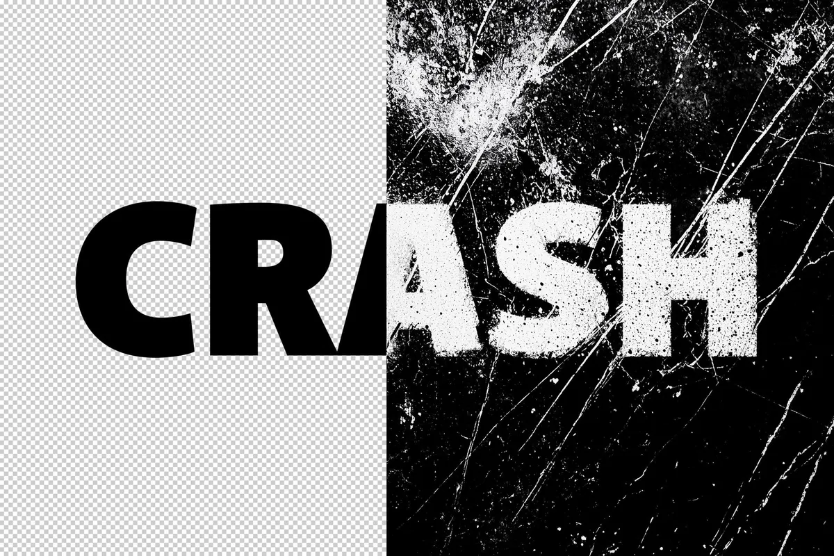 Grunge Distort Text Effect