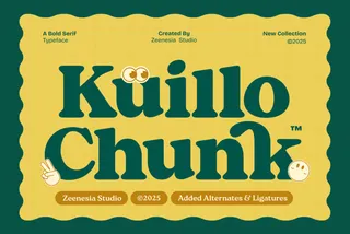 Kuillo Chunk - Decorative Serif Font