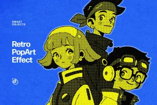 Retro Pop Art Photo Effect