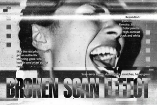 Broken Scan Photo Effect