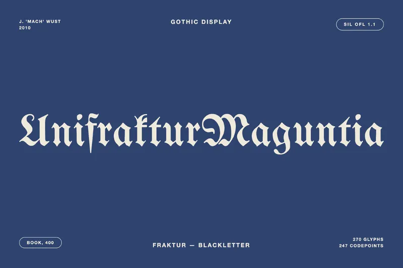 Unifraktur Maguntia - Free Gothic Font