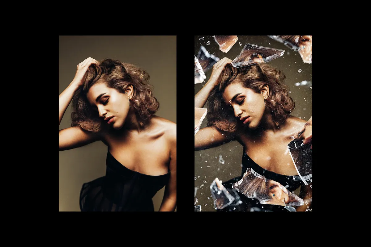 Keen Broken Glass Photo Effects