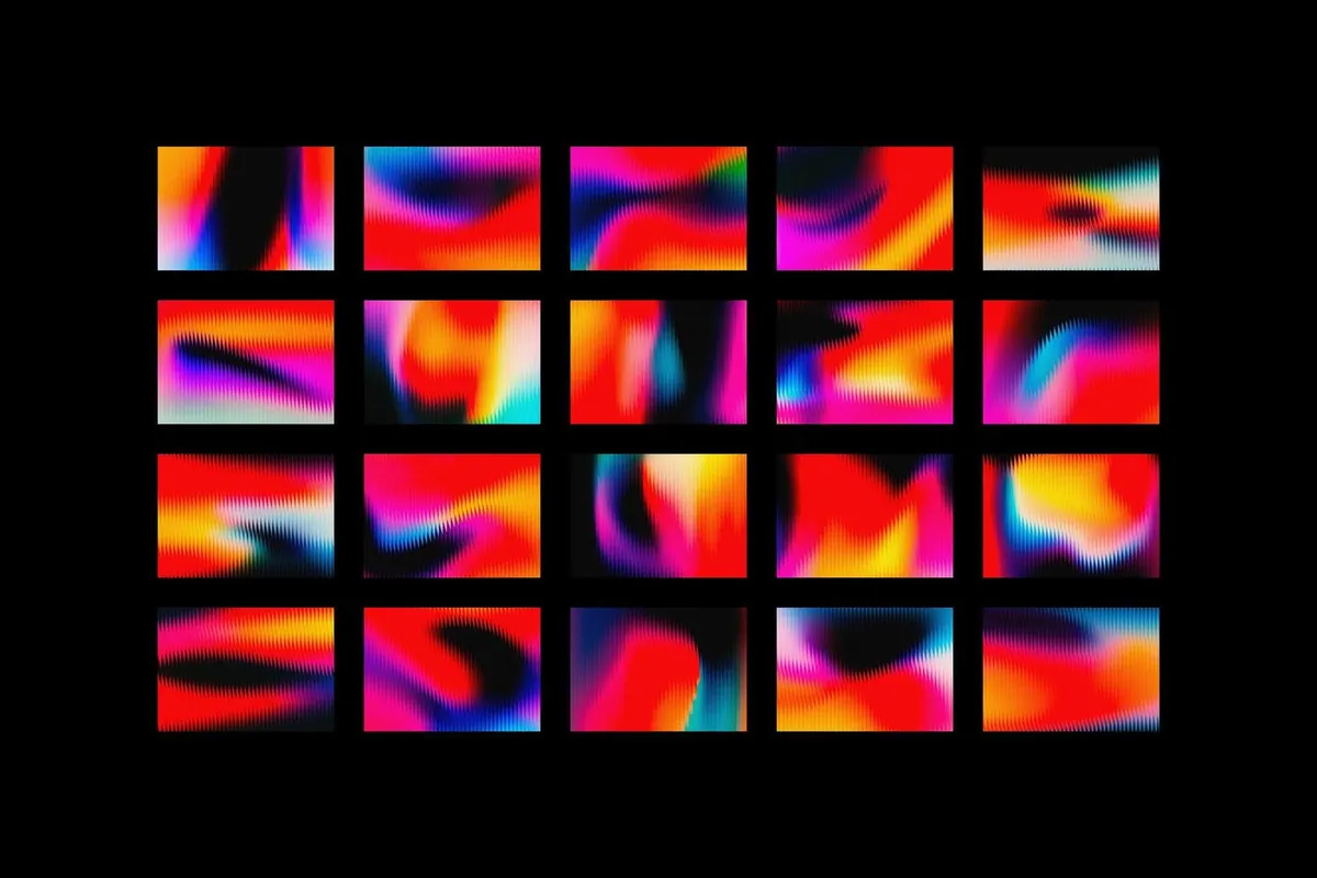 Fluted Glass Texture Backgrounds