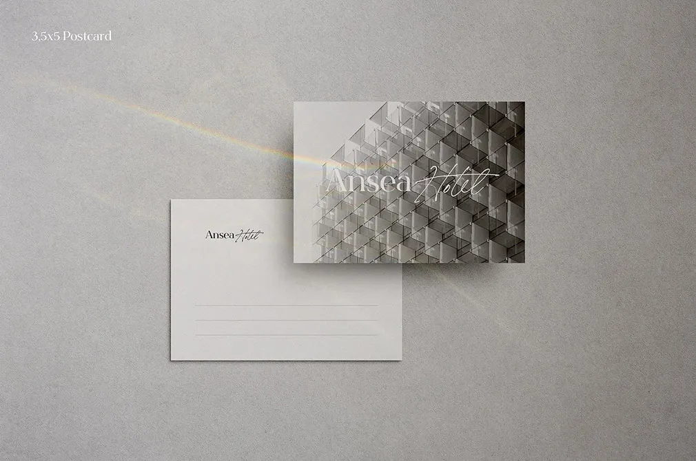 Souvenir Postcard Mockup