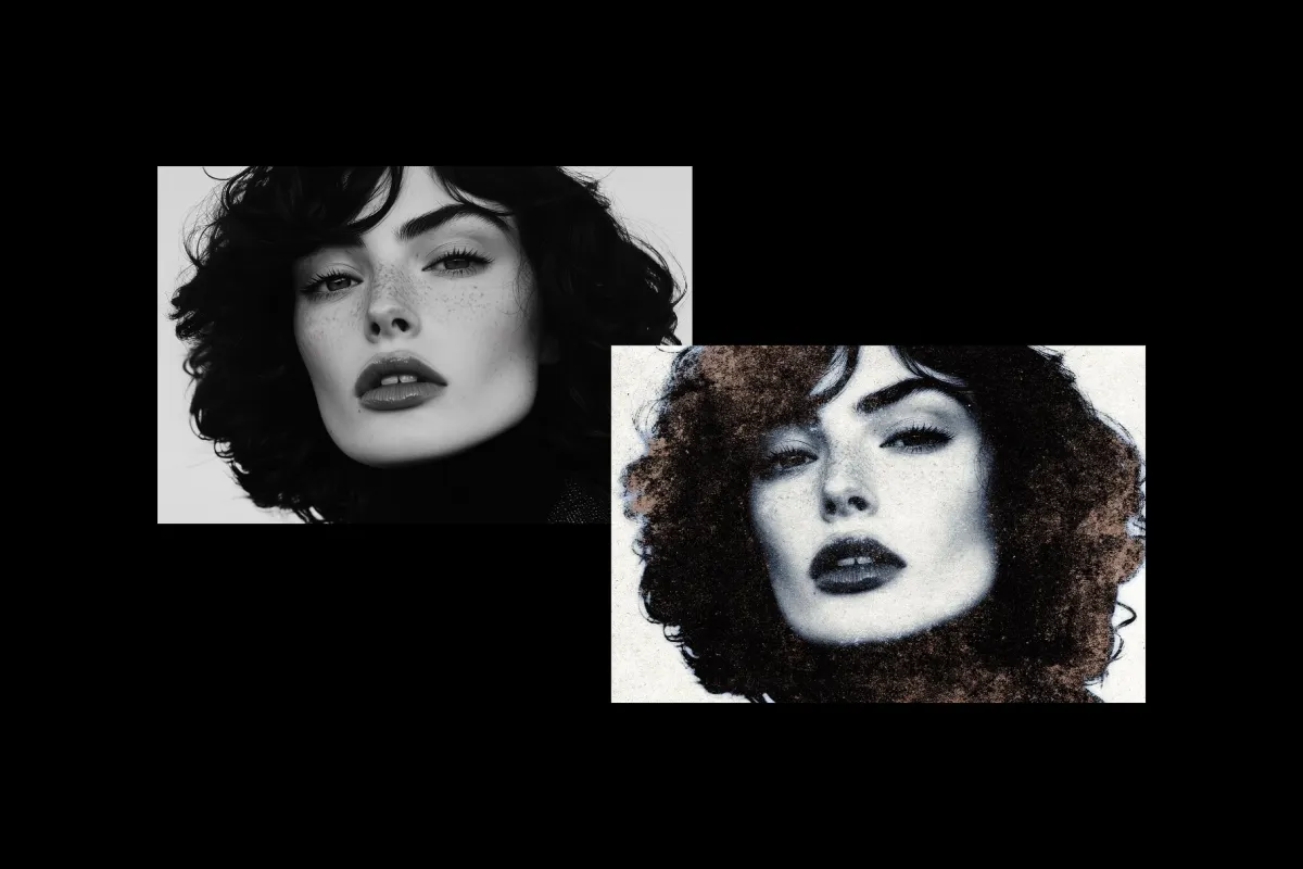 Grunge Print Photo Effect