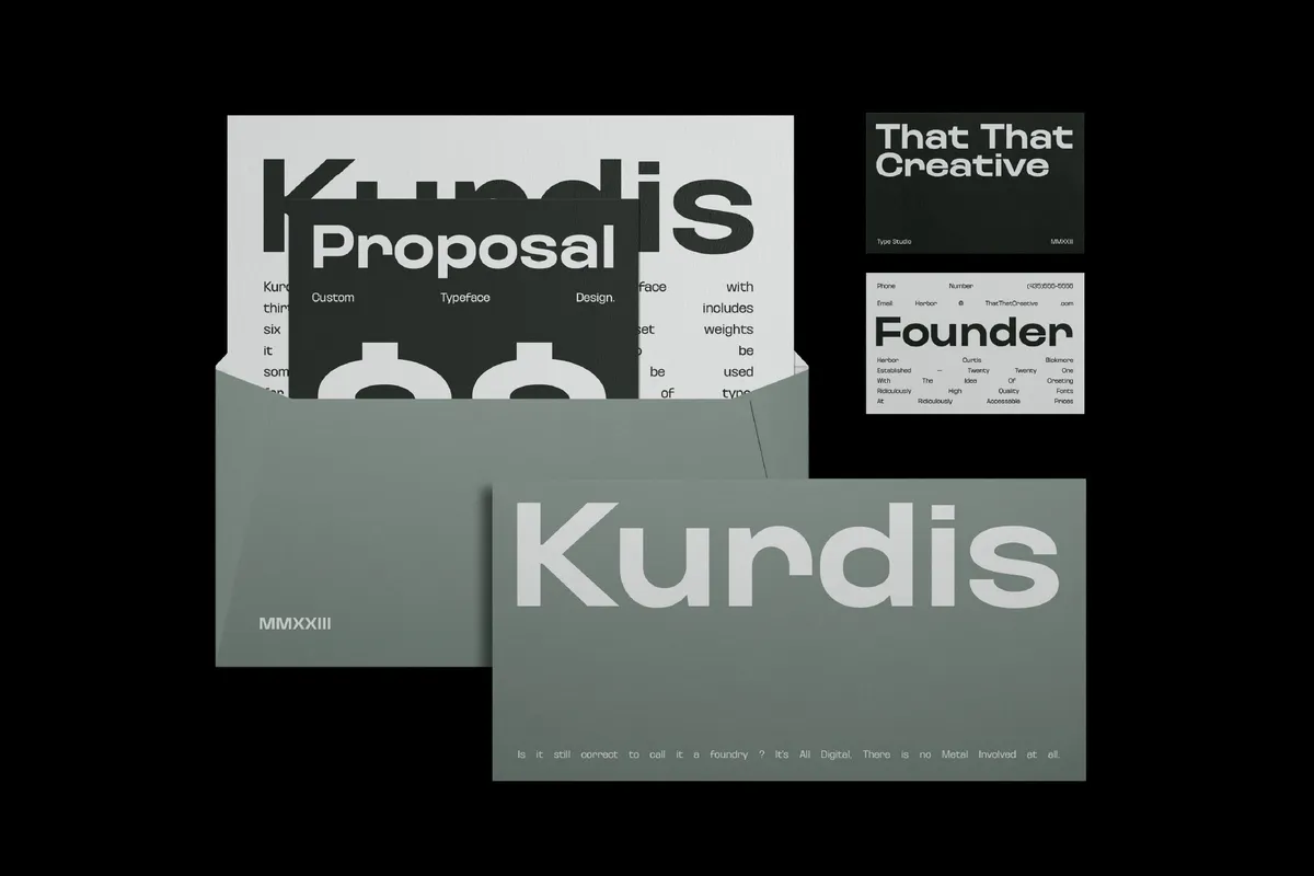 Kurdis - Bold Display Sans Family