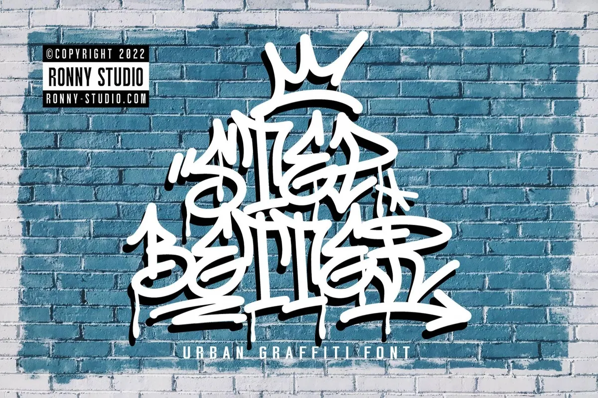 Step Better — Urban Graffiti Tags Font