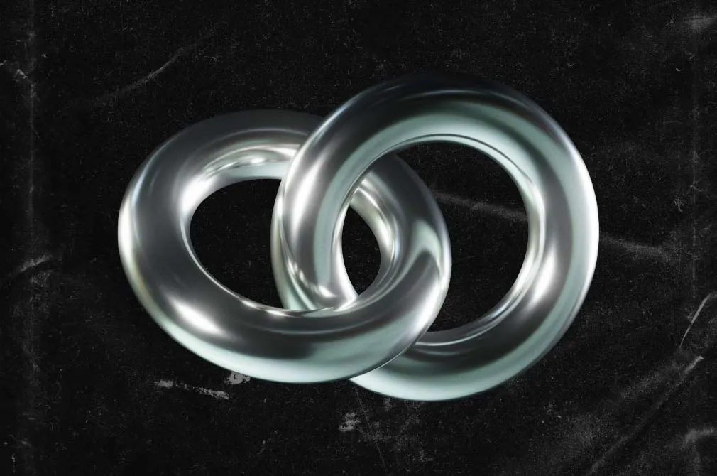 3D Futuristic Chrome Shapes