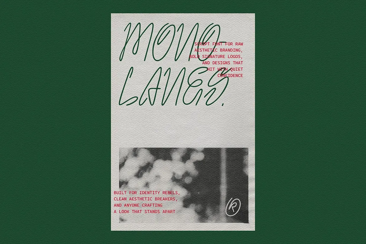 MonoLanes - Monoline Handwritten Script Font