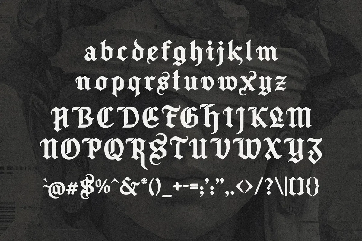 Frostbane - Gothic Blackletter Typeface