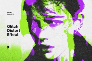 Glitch Print Photo Effect