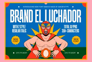 Brandel Luchador - Condensed Sans Font