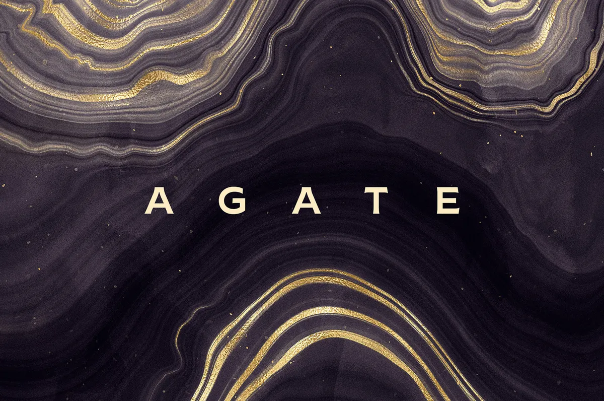 Gold Agate Stone Textures