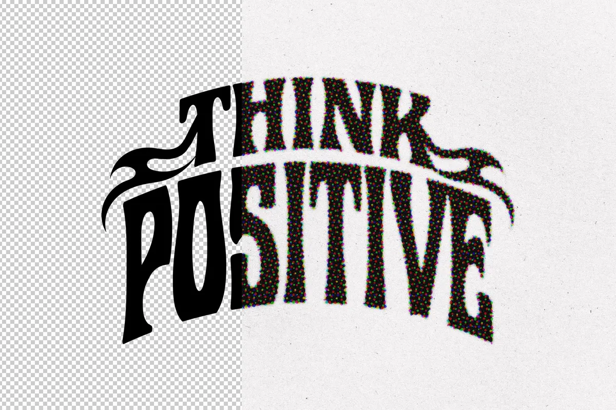 Halftone Stamp Text & Logo Effect