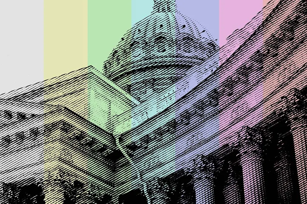 Halftone Lines & Stripes Photo Effect