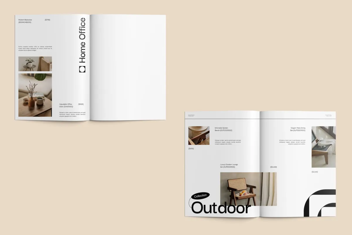 FURR - Furniture Product Catalog Indesign Template