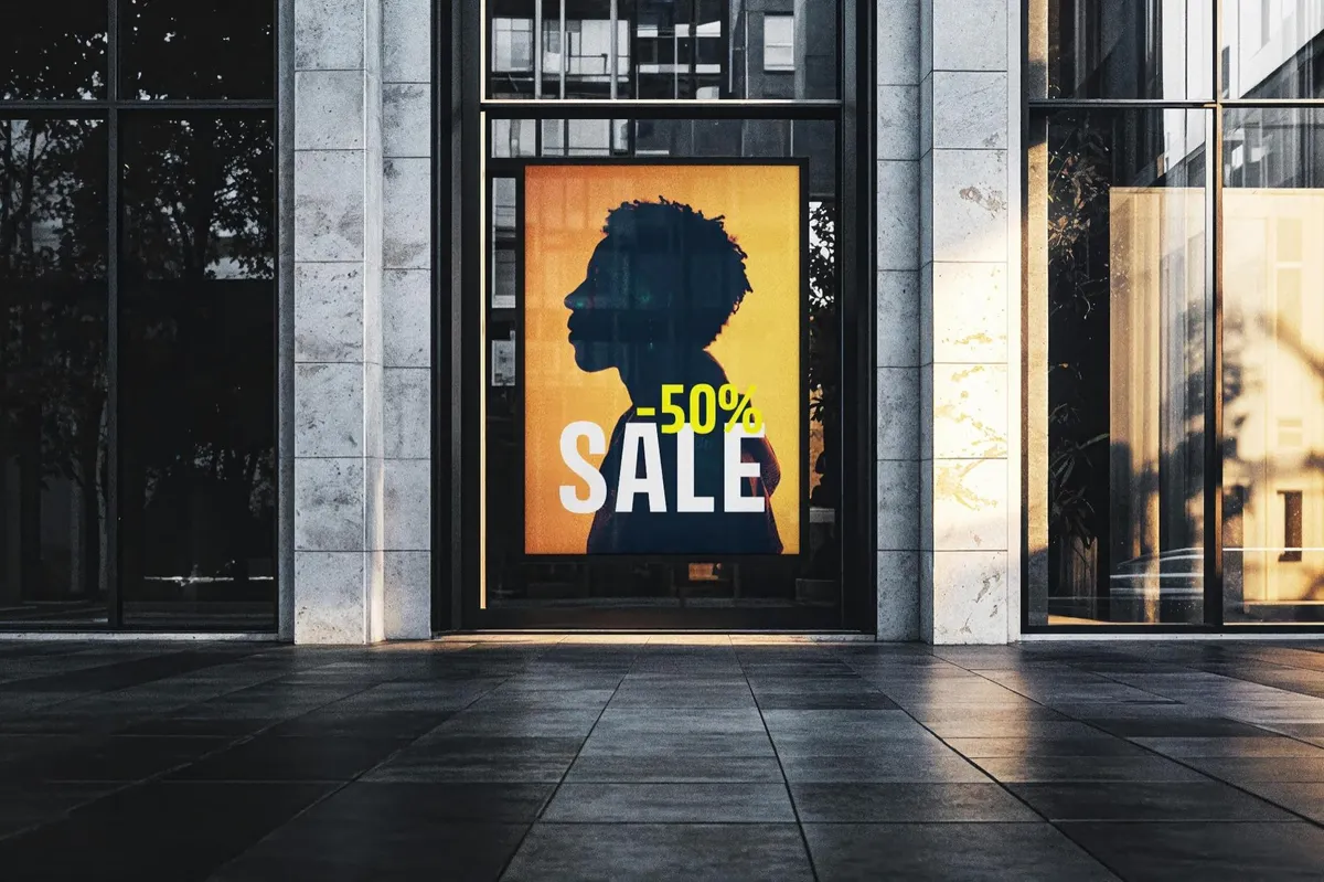 Window Poster Mockup