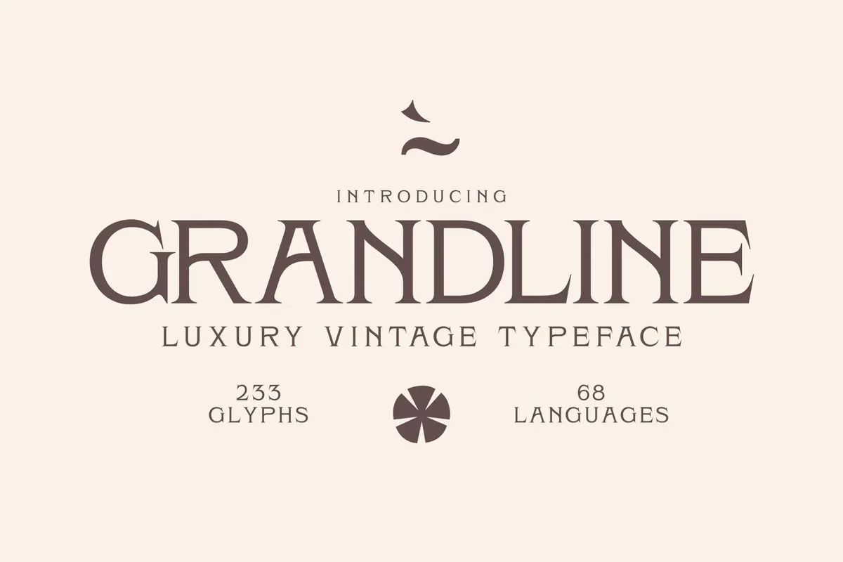 Grandline - Classy Luxury Typeface