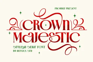 Crown Majestic - Stylish Swash Serif Font