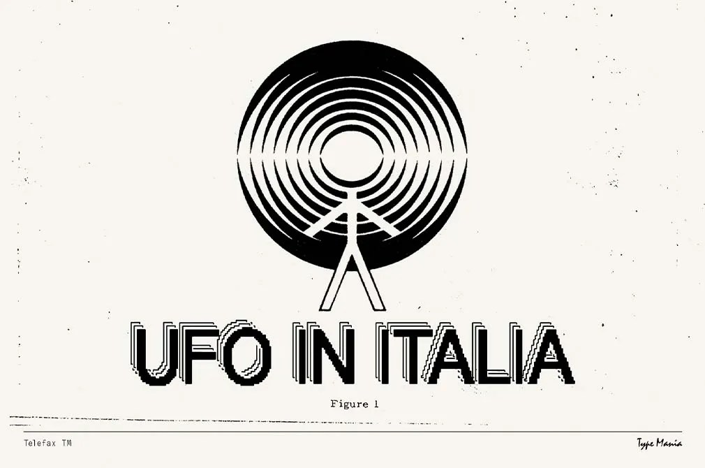 Telefax TM — Eroded Fax Typeface