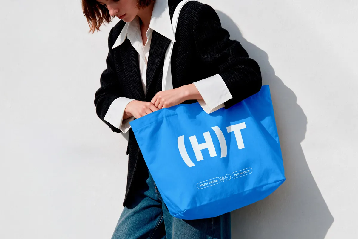 Structured Tote Bag Mockup
