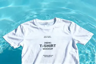 Floating T-Shirt Mockup