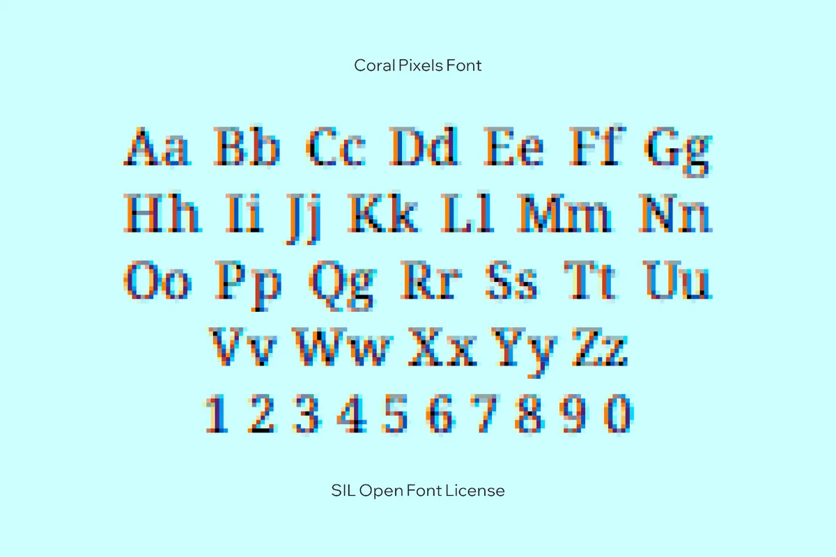 Coral Pixels Font