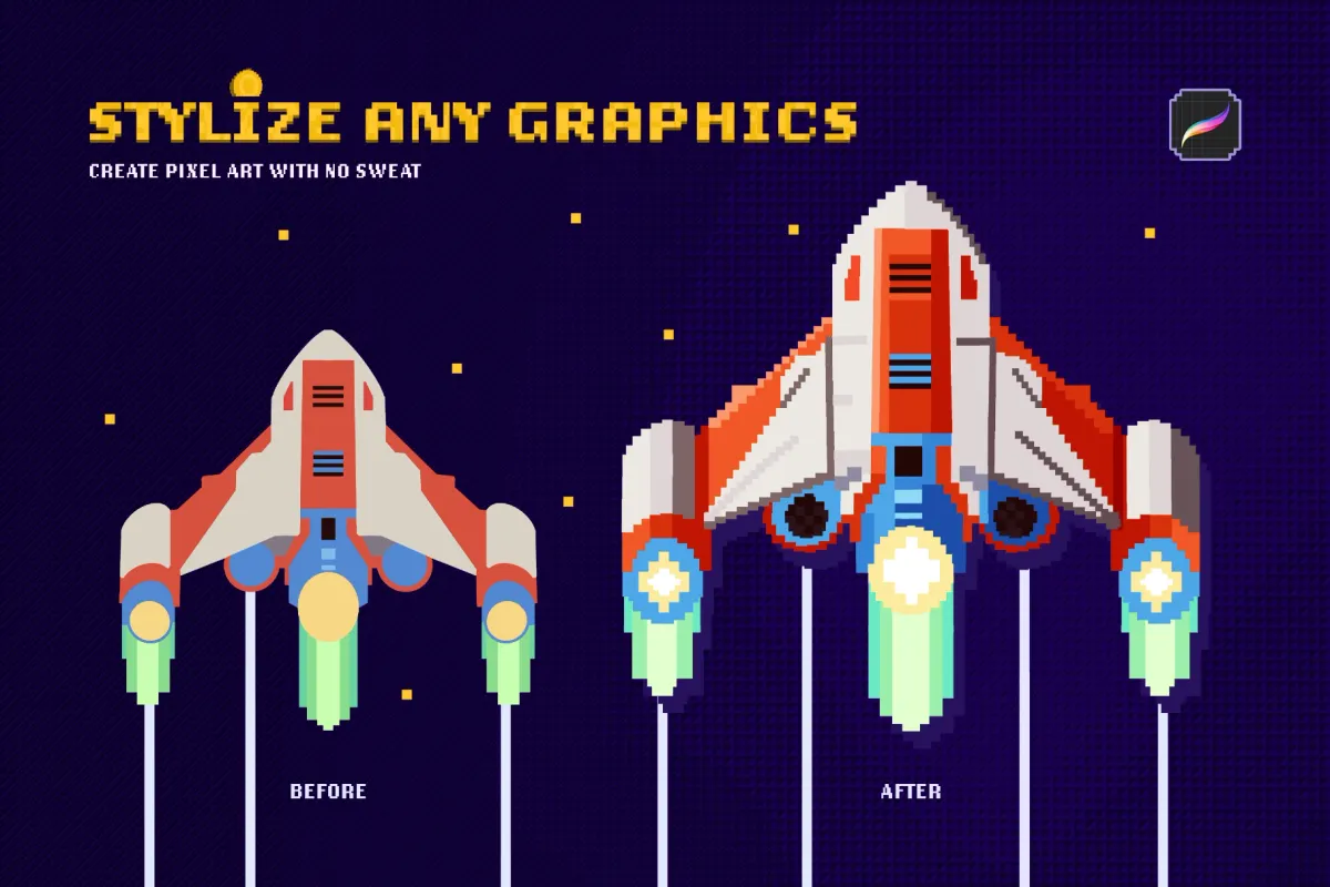 Pixel Mania Procreate Brushes