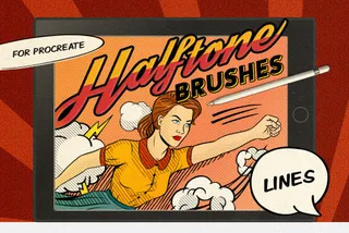 Comics Halftone Procreate Brushes