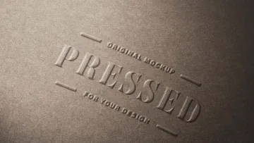 Pressed Paper Logo Mockup