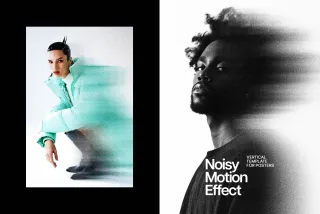 Noisy Blur Poster Photo Effect