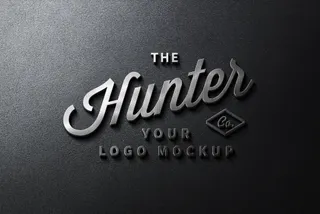 Steel Signage Logo Mockup