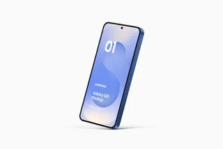 Perspective Samsung Galaxy S25 Mockup